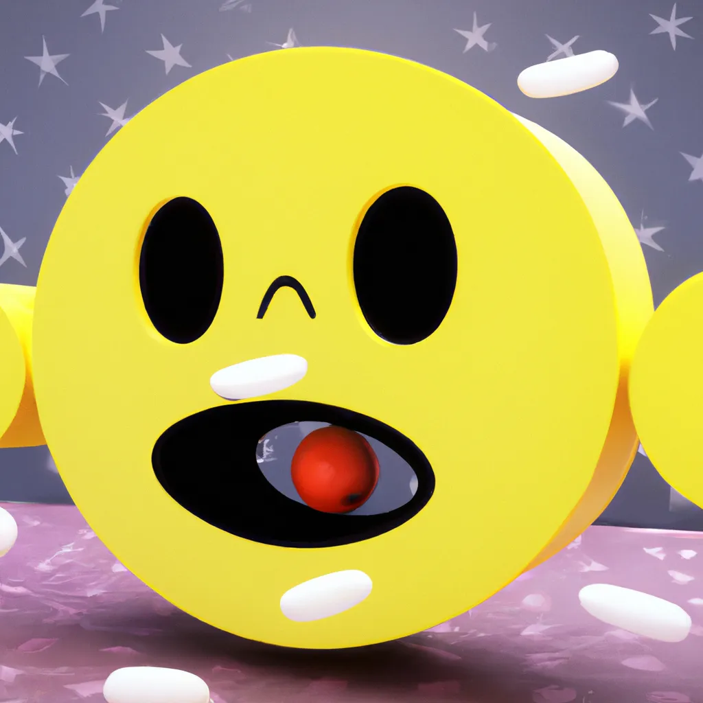 Prompt: 3D Render of Pac-Man by sanrio