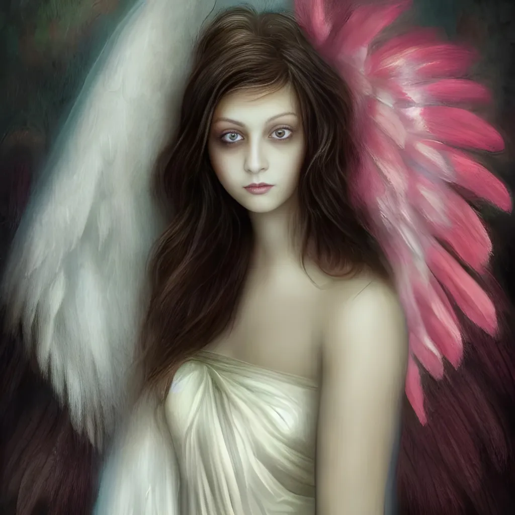 Prompt: the beautifull angel potrait