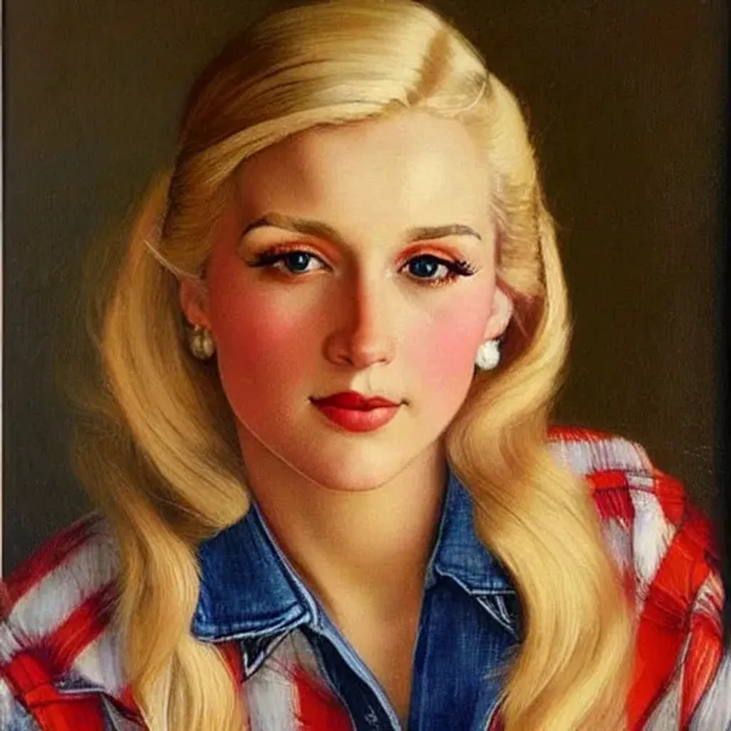 portrait study! of a woman!! in their 3 0 ’ s blonde... | OpenArt