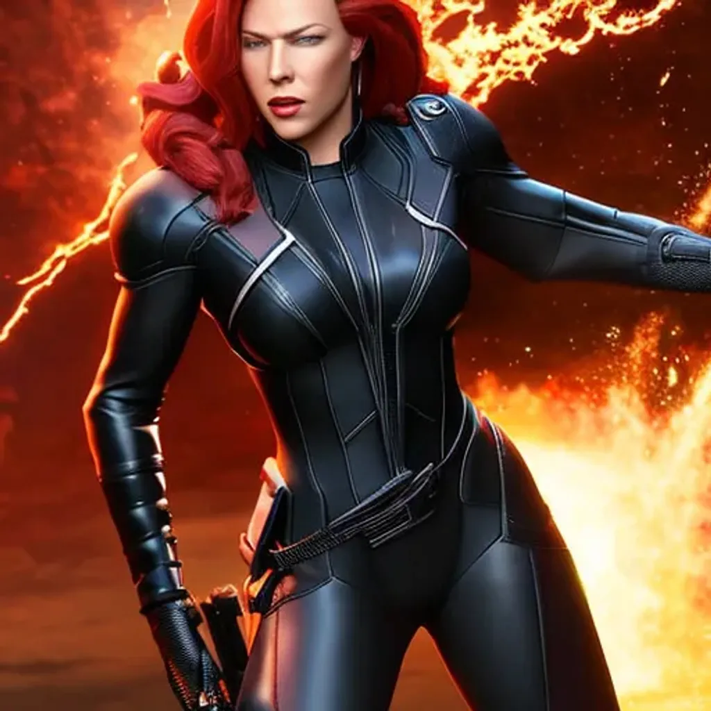 High-resolution hyperrealistic photo of black-widow... | OpenArt