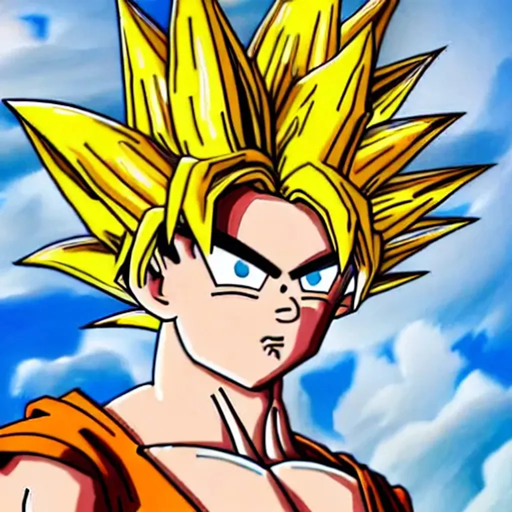 Real life Super Sayian Goku, Professional, Highly De... | OpenArt