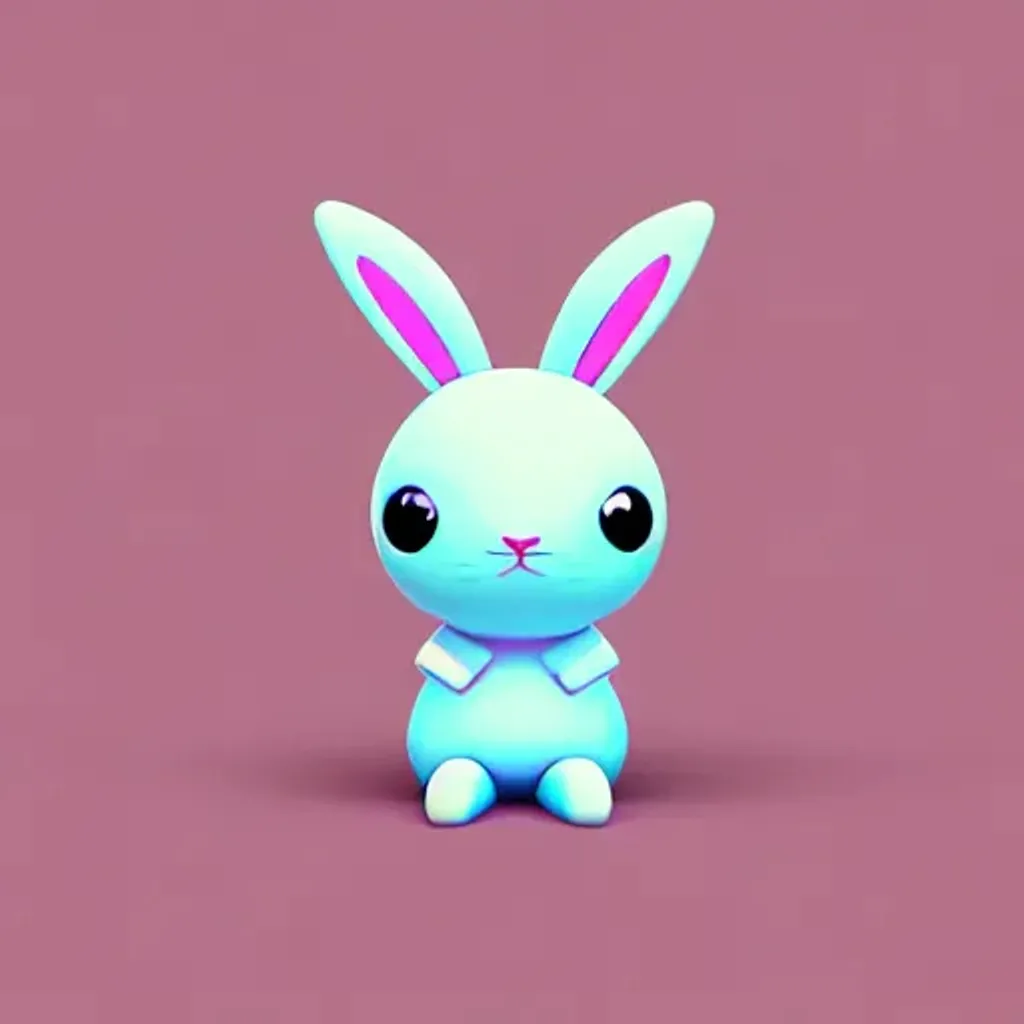 Prompt: cute kawaii bunny, Beeple style
