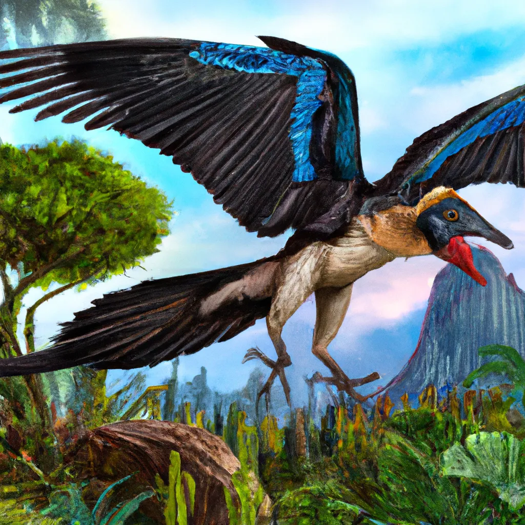 The giant Archaeopteryx Corvid Steller's Jay chimera... OpenArt