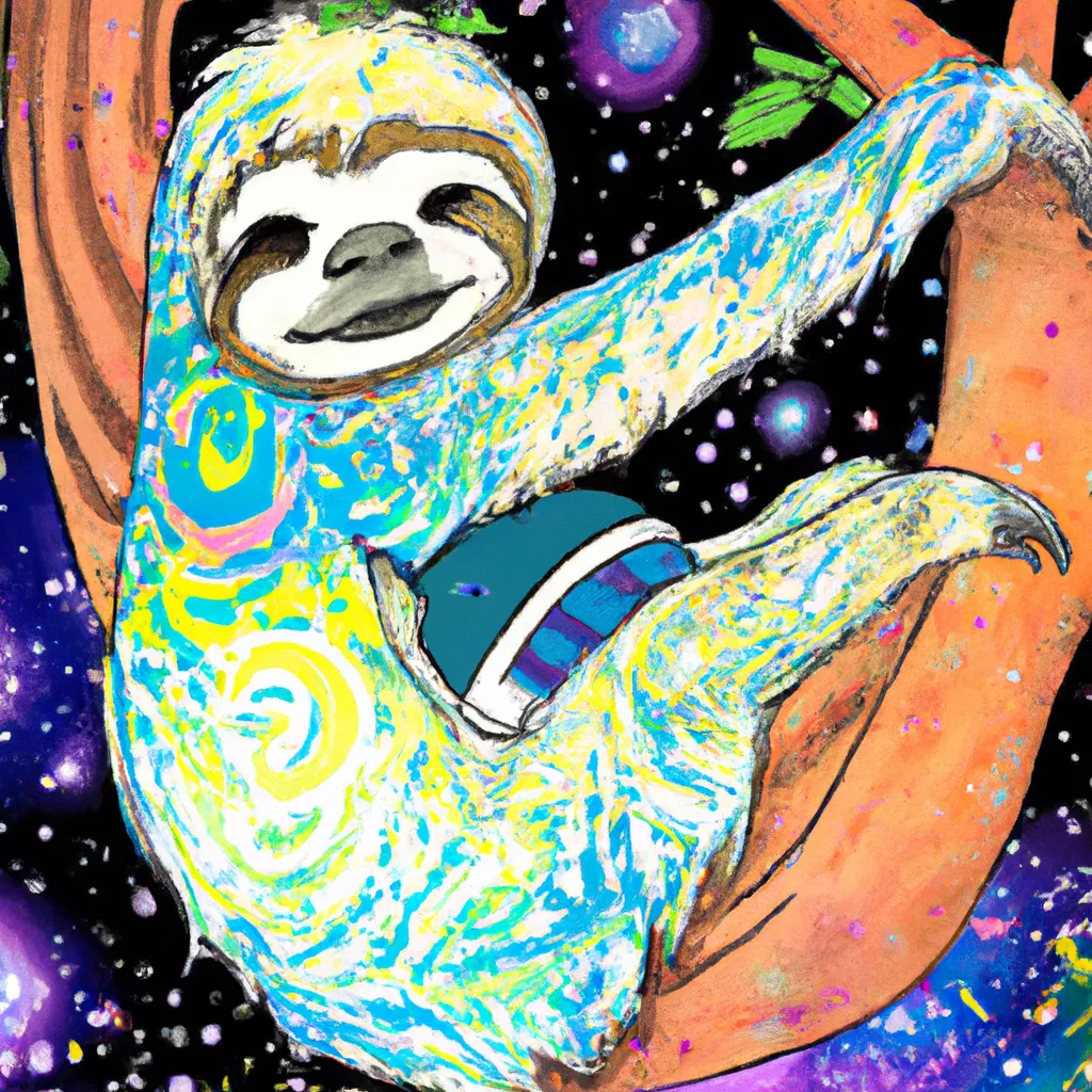 Prompt: Space sloth