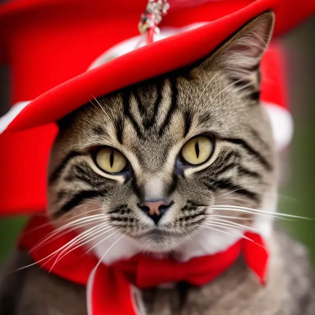 Prompt: hd nature photography headshot picture of a cat wearing a ceremonial beefeater outfit