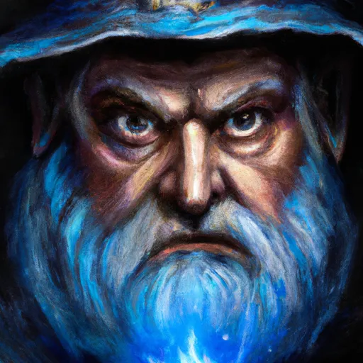 Prompt: high detail fantasy painting of an old wizard with detailed eyes, magic the gathering style, artstation, 8k, hi res