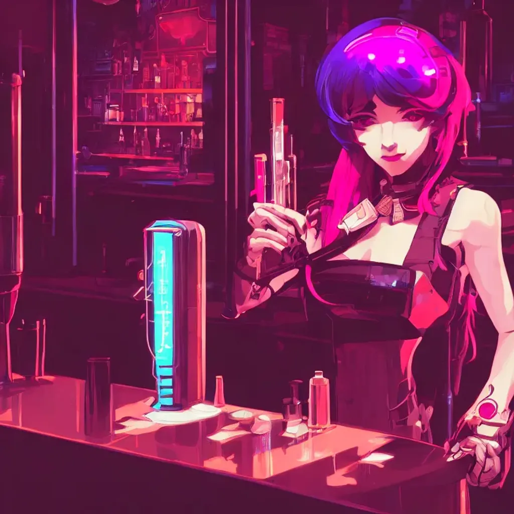 Anime Cyberpunk HD Wallpaper by vinny47