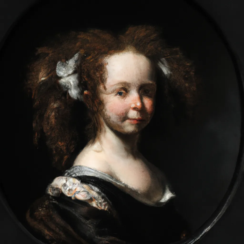 Prompt: Girl With Messy Hair,1620, by Sir Anthony van Dyck