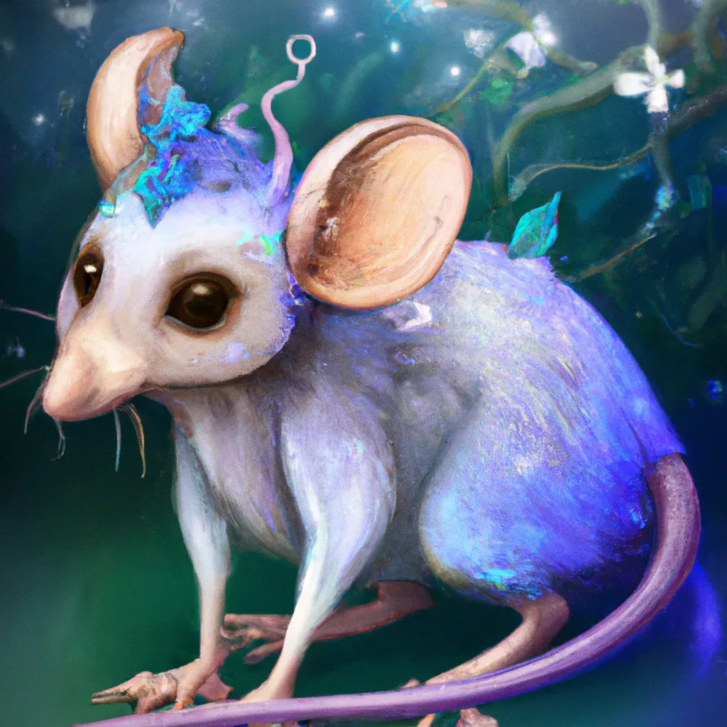 Prompt: cute fairy rat fantasy art