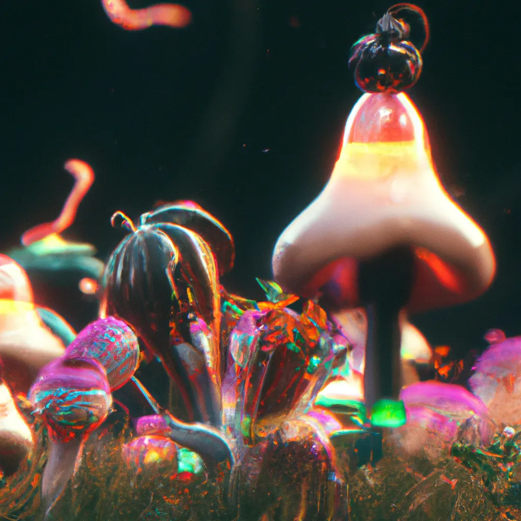 Prompt: Garden of Earthly Delights | Curvaceous Light bending cute angels covered in halogenic decadent nuclear  flowers in the style of Bruce Pennington, Dali, Munch, Escher, Klarwein, Yamamoto, Hattori, Leyendecker, Mullins, Magritte | bioluminescent opalescent iridescent mushroom | dark background | ultra sharp focus | 3d octane render artstation trending 8k unreal engine | Avatar movie| Disney Pixar Dreamworks 