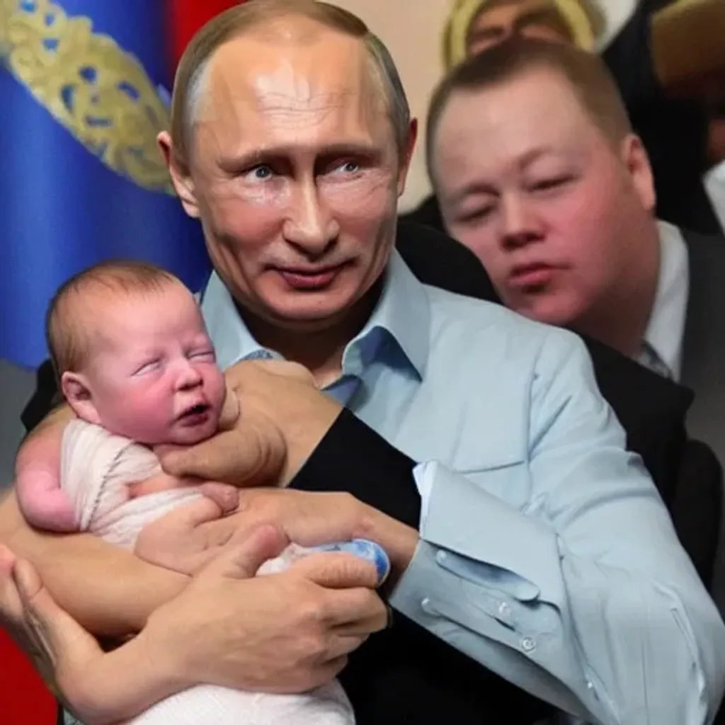 Vladimir Putin new born son | OpenArt