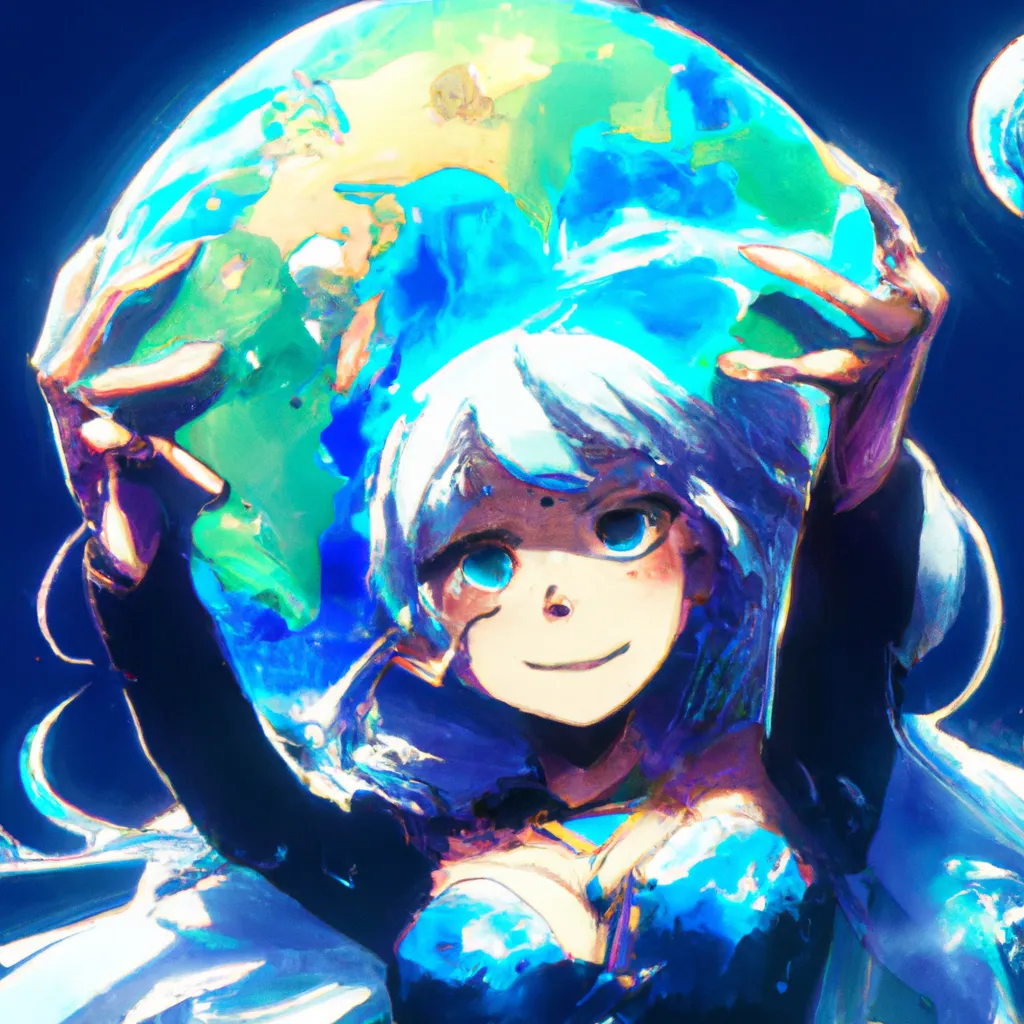 Earth Chan by Miru by im-Miru on DeviantArt | Earth-chan, Wallpaper earth,  Space anime