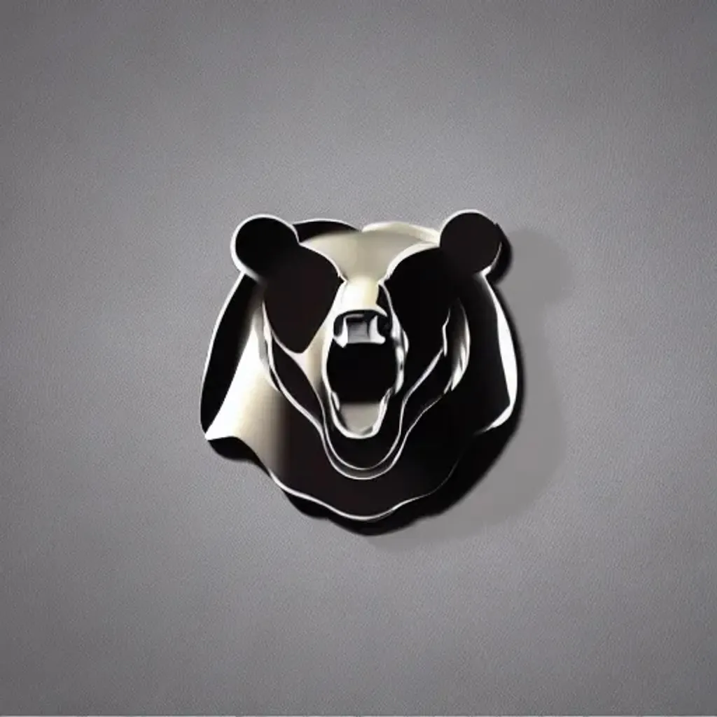 Prompt: bear logo abstract vector 3d realistic
