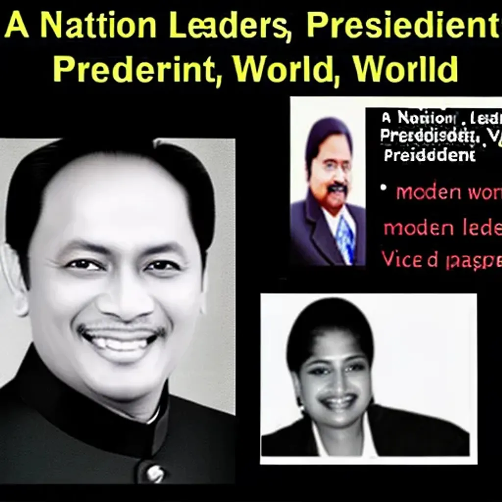 Prompt: a nation leaders,president,vice president,modern world,newspaper,magazine