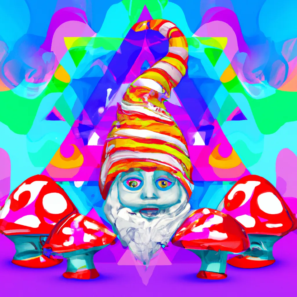 third eye mushroom character knome illustration acid... | OpenArt