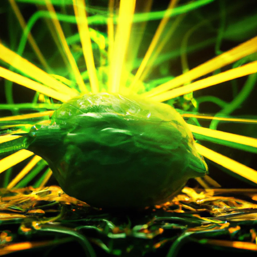 Prompt: A spectacular 3D render of a cybergenetical, hellish, Cthulhu, Fabergé radioactive lemon, that shots a futuristic laser, at an extraterrestrial starship vessel. Suspicious rays of light, skeumorphism, ultra high quality, unreal engine, super realism, shot on Nikon 80 mm, H.R. Giger, John Atkinson Grimshaw, M.C. Esher, Artstation.

