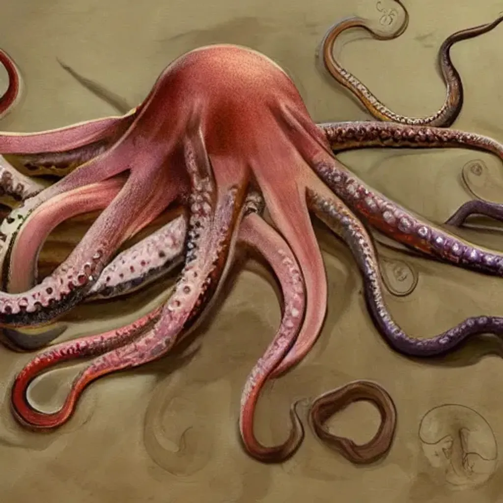 Prompt: squid and octopus