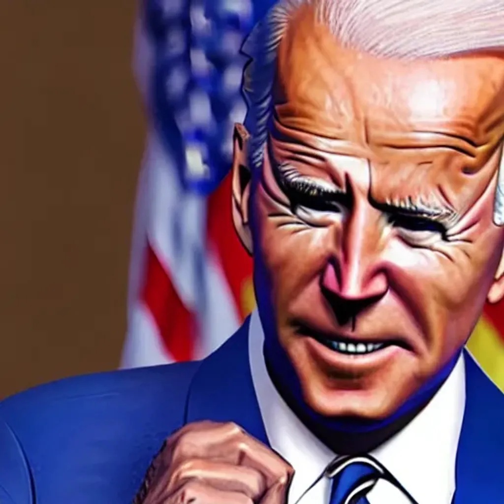 Prompt: Joe Biden in minecraft