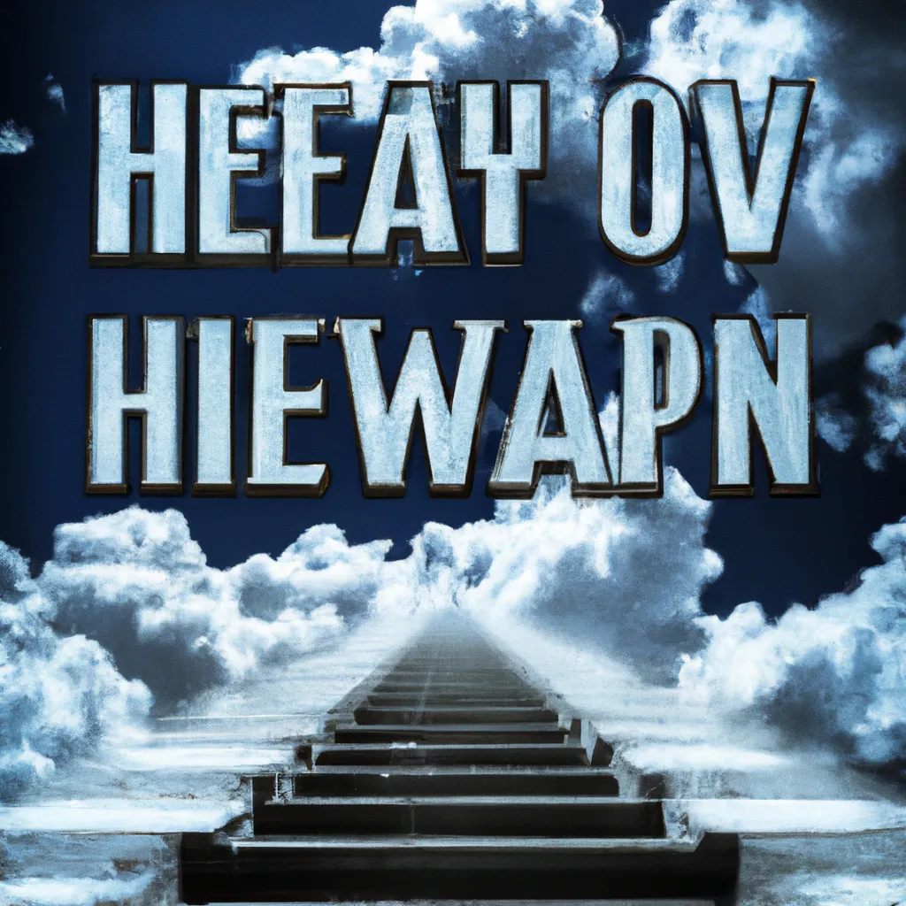 Prompt: Stairway to heaven, album cover