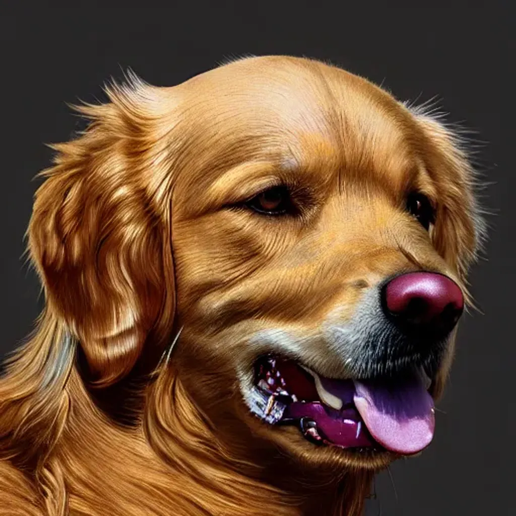 Prompt: Portrait of {Golden retriever} perfect composition, hyperrealistic, super detailed, 8k, high quality, trending art, trending on artstation, sharp focus, studio photo, intricate details, highly detailed, 