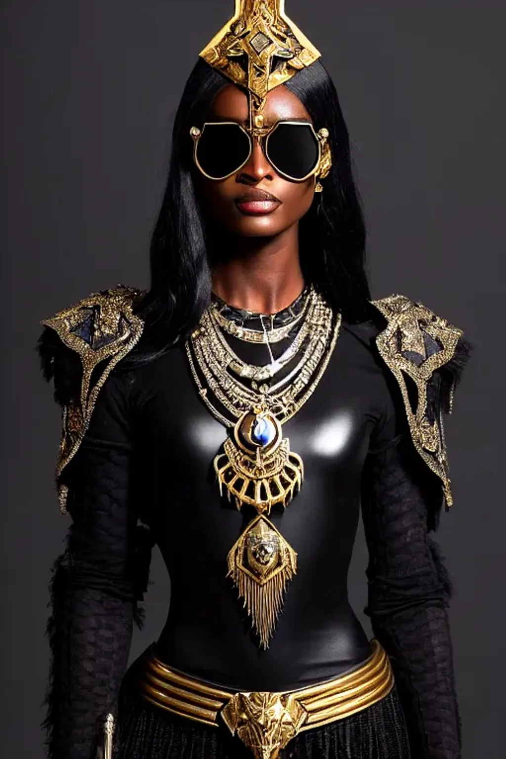 villain, the female wizard, dark skin, ornate, opule... | OpenArt