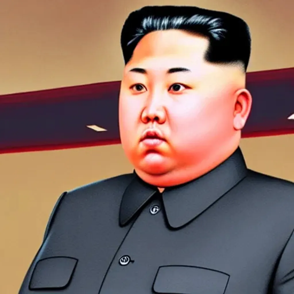 Prompt: Hyper realistic, real life, Kim jung un