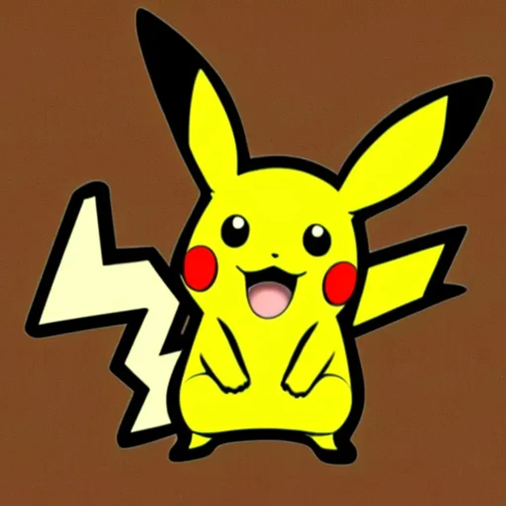 Prompt: Pikachu Pokemon, soft smooth lighting, with soft colors, centered, isometric, by Pu Hua, trending on pixiv, tachisme, telegram sticker, clean scan, anime still frame, sticker, white margin border, thick black lines, cartoon, gray background flat color, thick white outline, colorful cartoon style, Die-cut sticker, sticker, white background, illustration minimalism, vector, pastel colors, lack of detail