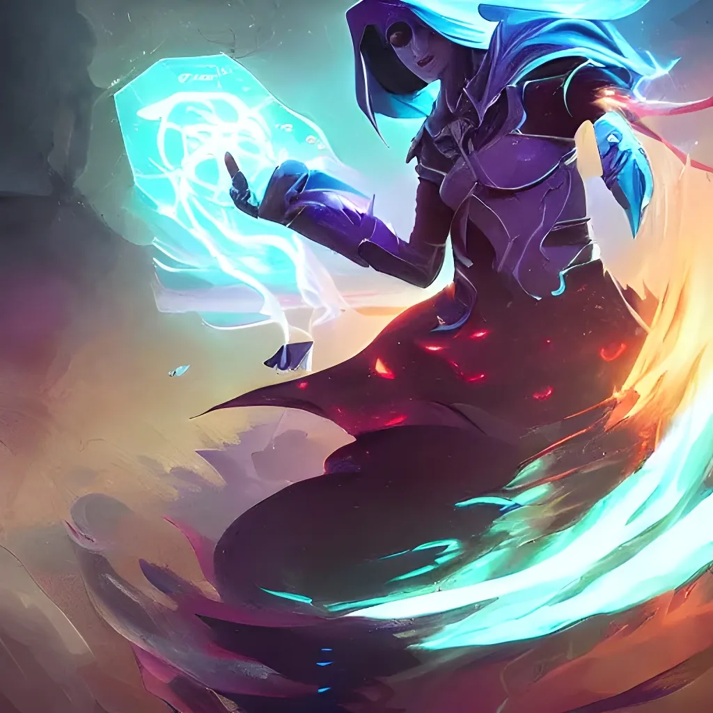 Prompt: karthus league of legends wild rift hero champions arcane magic digital painting bioluminance alena aenami artworks in 4 k design by lois van baarle by sung choi by john kirby artgerm and greg rutkowski and magali villeneuve mage fighter assassin