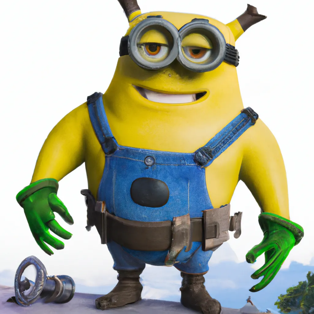 Prompt: Shrek as a minion