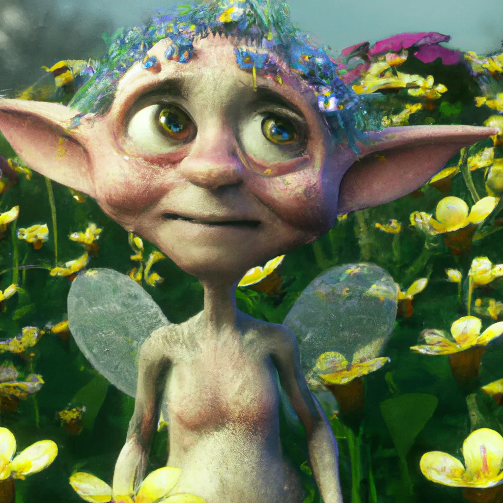 Prompt: Cute 4d rendered Fairy Minion in the flowerfield, hyperrealistic, pixar, illumination, cinematic, full hd, highly detailed, digital, unreal engine 5, octane, high definition, trending in artstation, sharp focus, smooth, 8k, 80mm lens