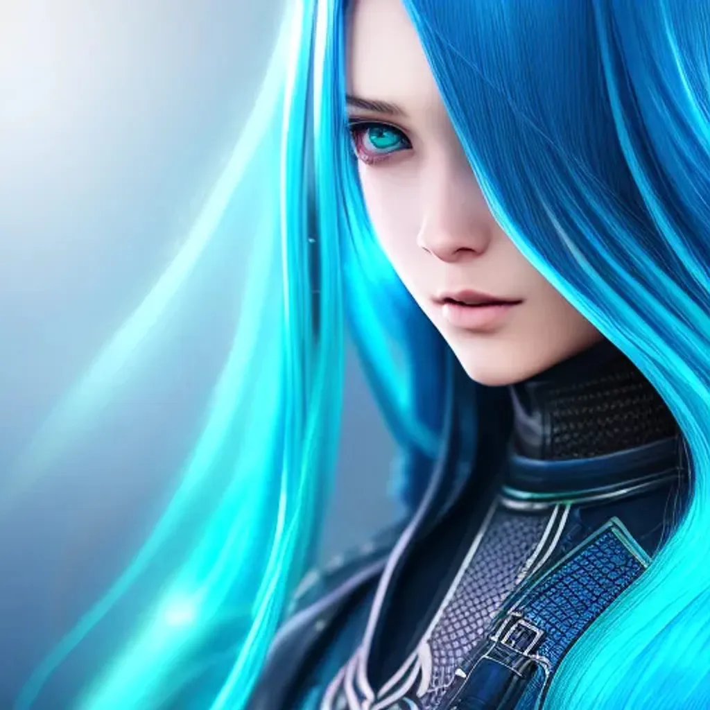 Prompt: arcane style, full body highly detailed intricate stunning photorealistic symmetrical portrait of a pretty adorable young cute teenager girl looking into camera girl with long blue hair and blue eyes wearing cyberpunk clothes. character design by fenghua zhong, ryohei hase, ismail inceoglu and ruan jia artstation, volumetric light, detailed, photorealistic, fantasy, full body highly detailed intricate stunning photorealistic symmetrical portrait, by artgem and artstation and greg rutkowski, cinematic lighting, 4k, 8k, rtx, rait racing, uhd, hyperrealistic, reflections, cgsociety, unreal engine, ambient occlusion, hd, centered, in frame