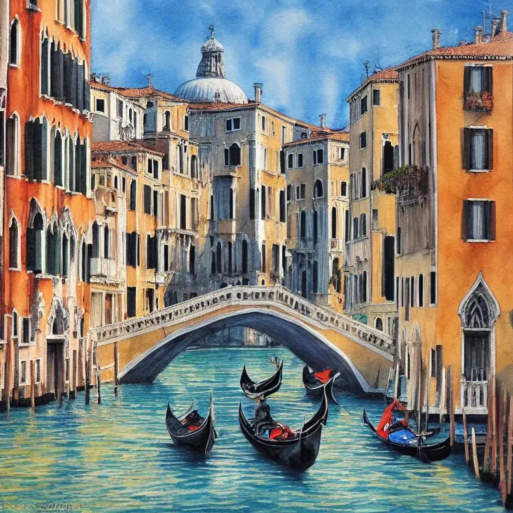 Prompt: Venice architecture painting