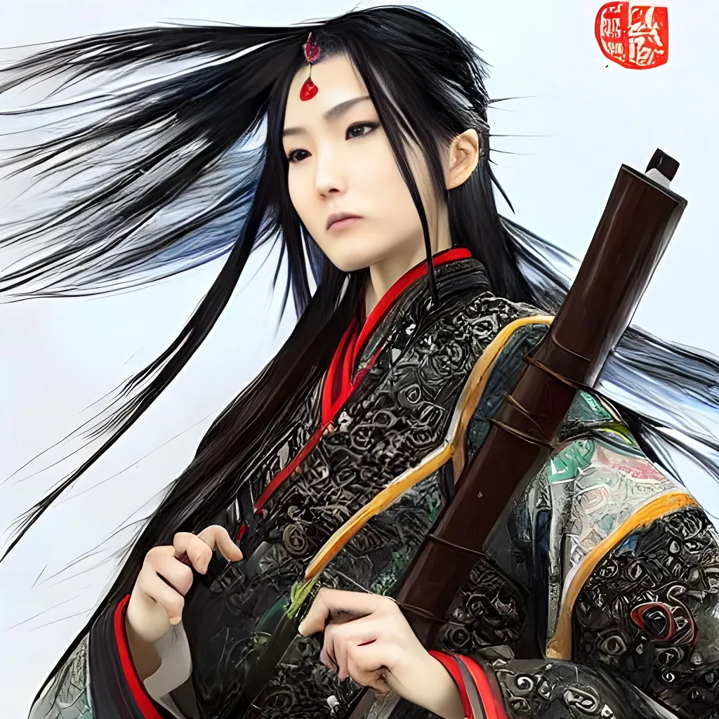 Prompt: An epic fantasy wuxia illustration portrait of a beautiful Chinese female sniper wearing tactical military hanfu, full body XIANXIA, manga, intricate linework, depth of field by Yoji Shinkawa 4k -n 4 -i, pi, artstation, pixiv, artgerm, unreal engine, masterpiece, bright colours, high quality