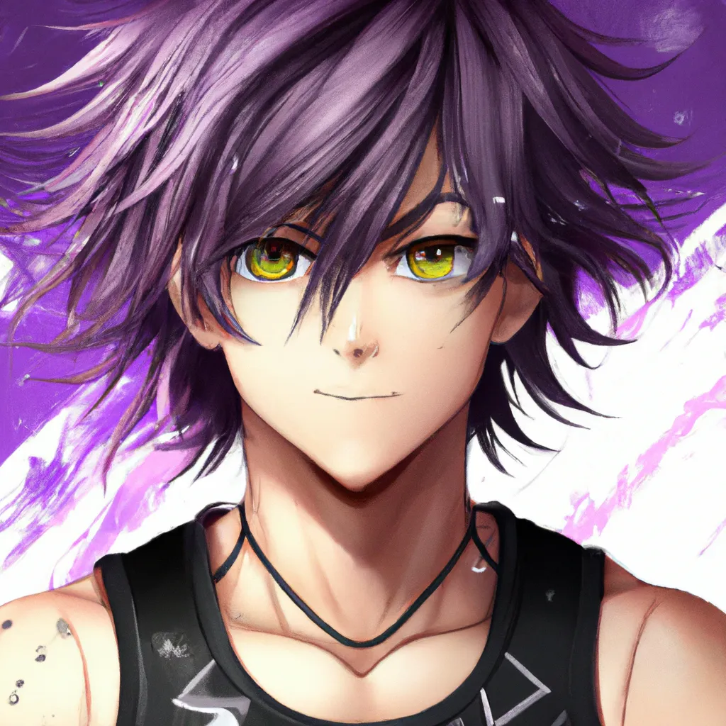 The Hottest Anime Guy With Purple Hair