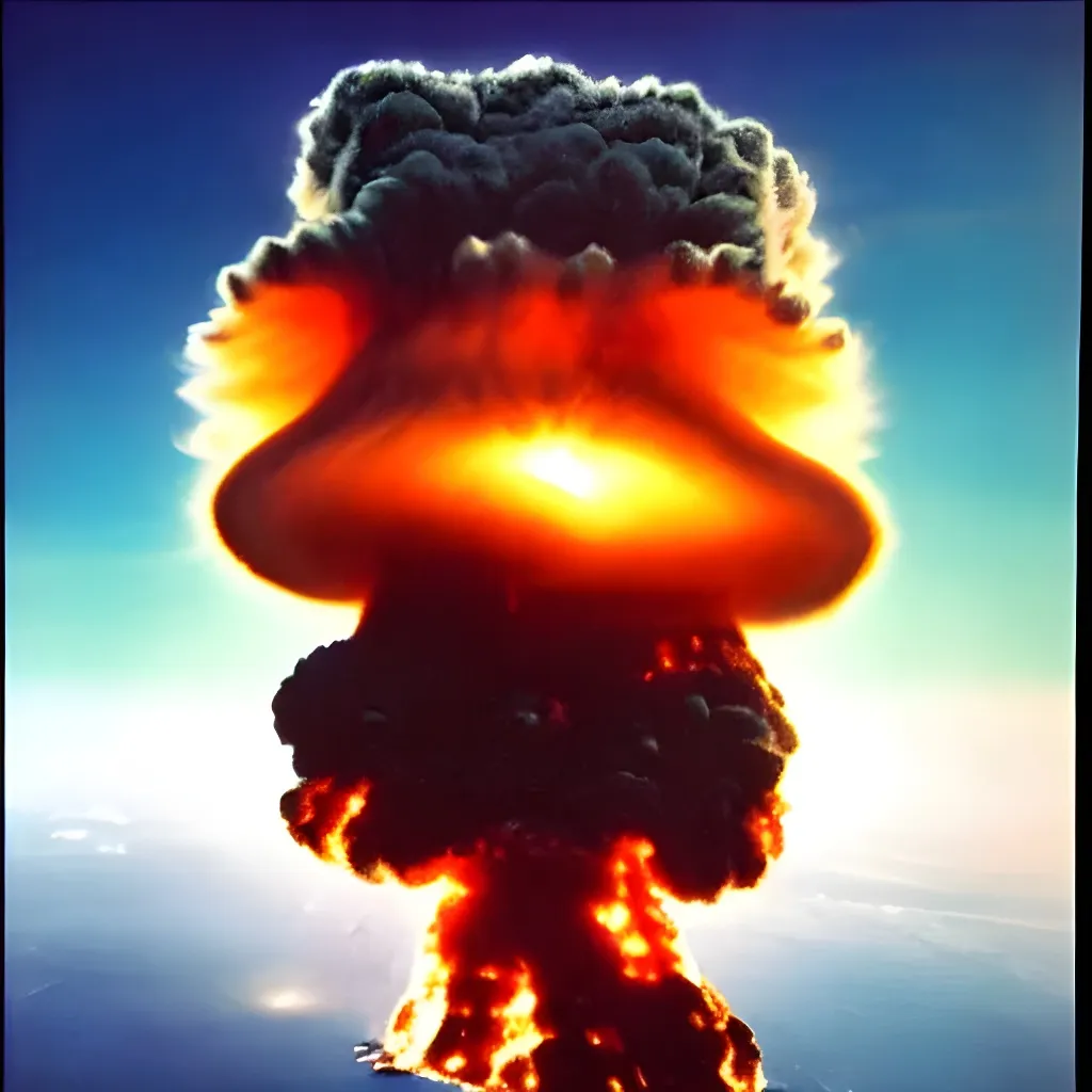 fuzzy nuclear explosion | OpenArt