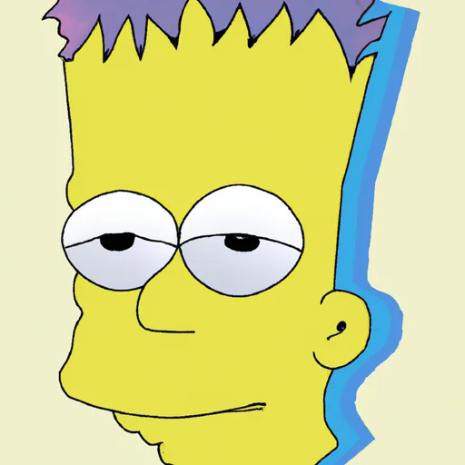 Prompt: Physicadilyc portrait of Bart Simpson 