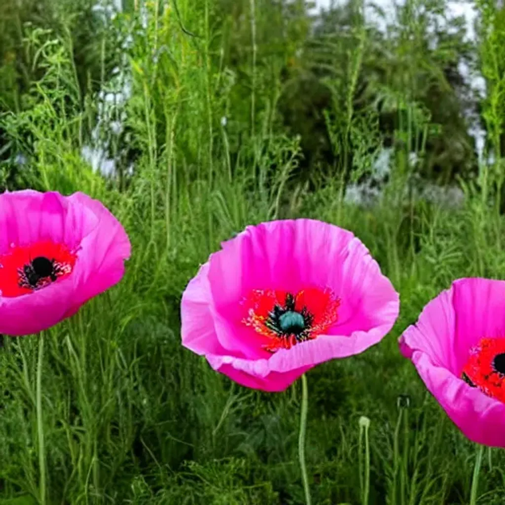 Prompt: Wobble Stage, Virtual Neato, Pink Poppy, Spasm. 