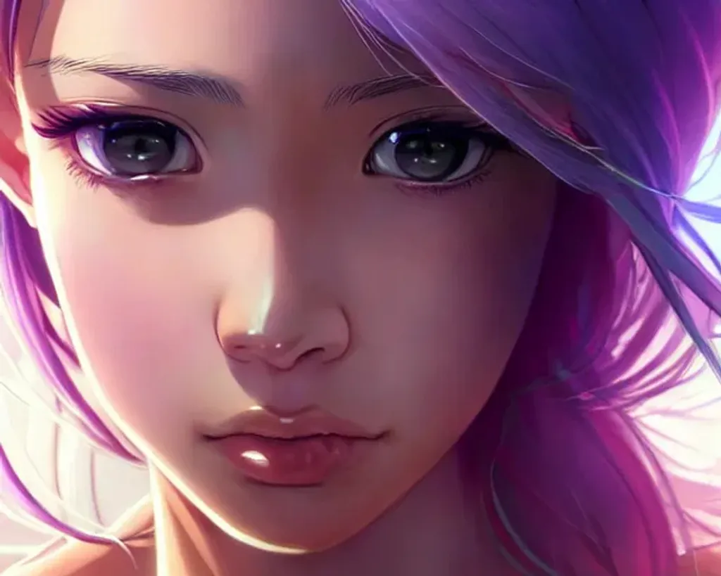 Prompt: Closeup face portrait of a woman, angel, smooth soft skin, big dreamy eyes, beautiful intricate colored hair, gold armour, symmetrical, anime wide eyes, soft lighting, detailed face, by makoto shinkai, stanley artgerm lau, wlop, rossdraws, concept art, digital painting, looking into camera, warhammer 40k, adepta sororitas, sisters of battle