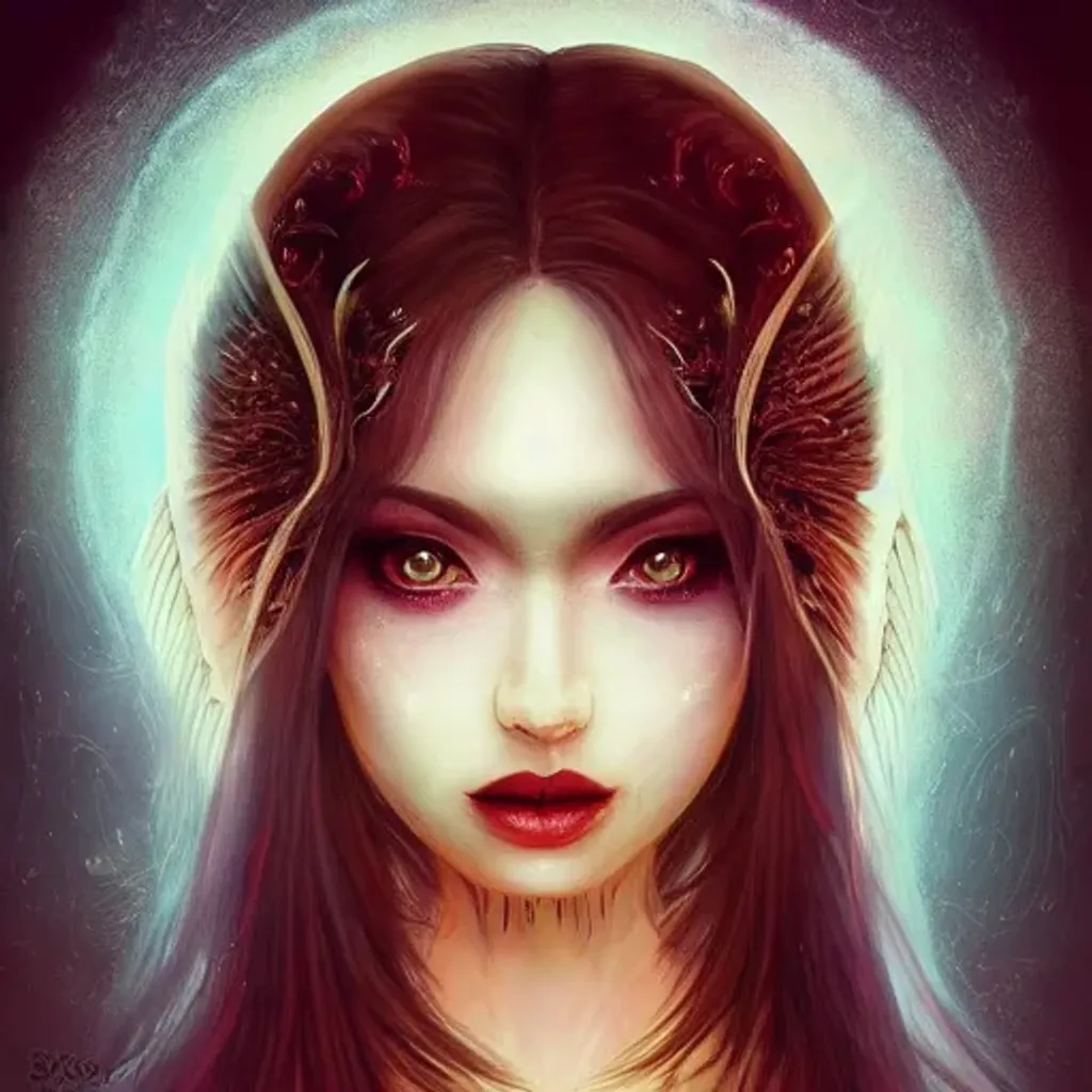 highly detailed beautiful female demon, full body po... | OpenArt