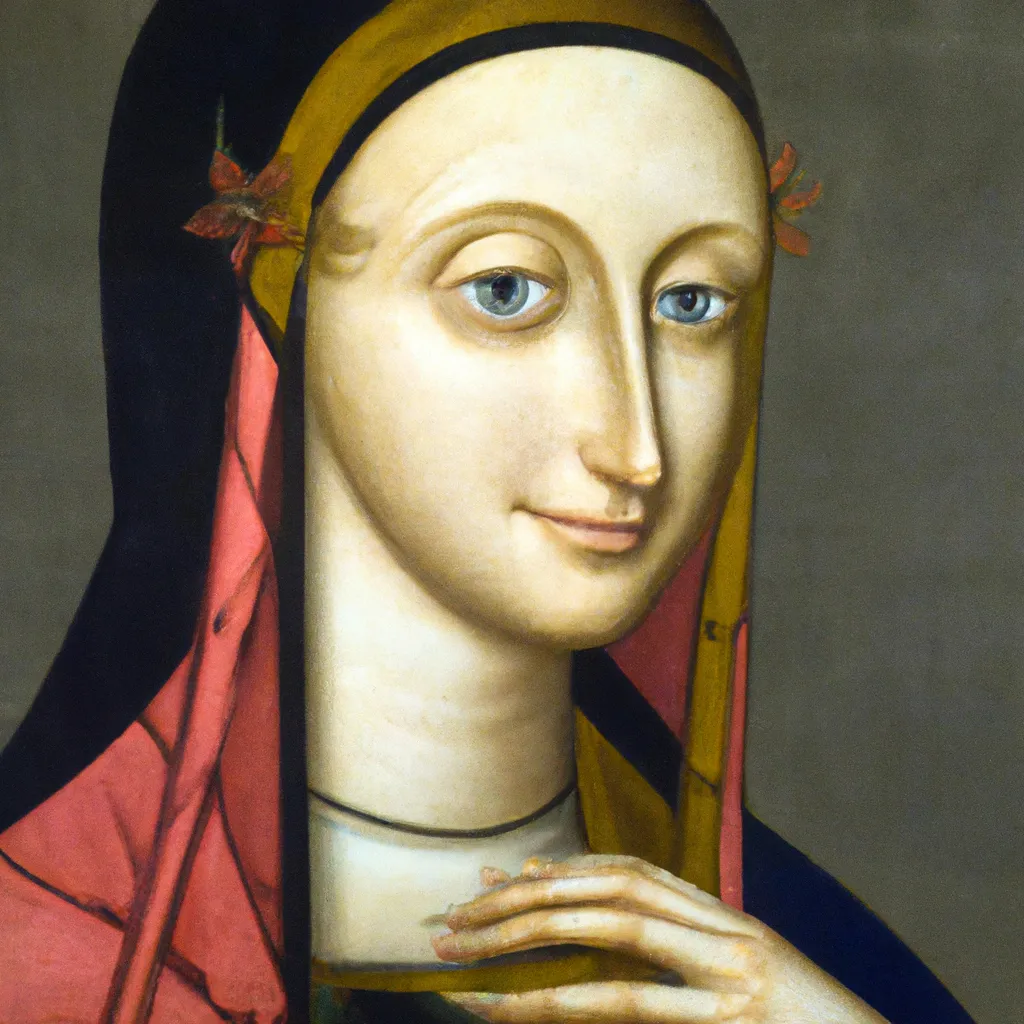 Prompt: The Most Beautiful Lady, 1306, by Giotto di Bondone