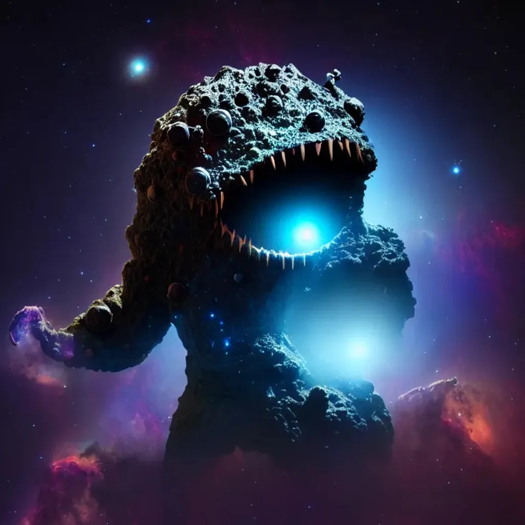 Prompt: Highly detailed  professional photo of  Space Monster 