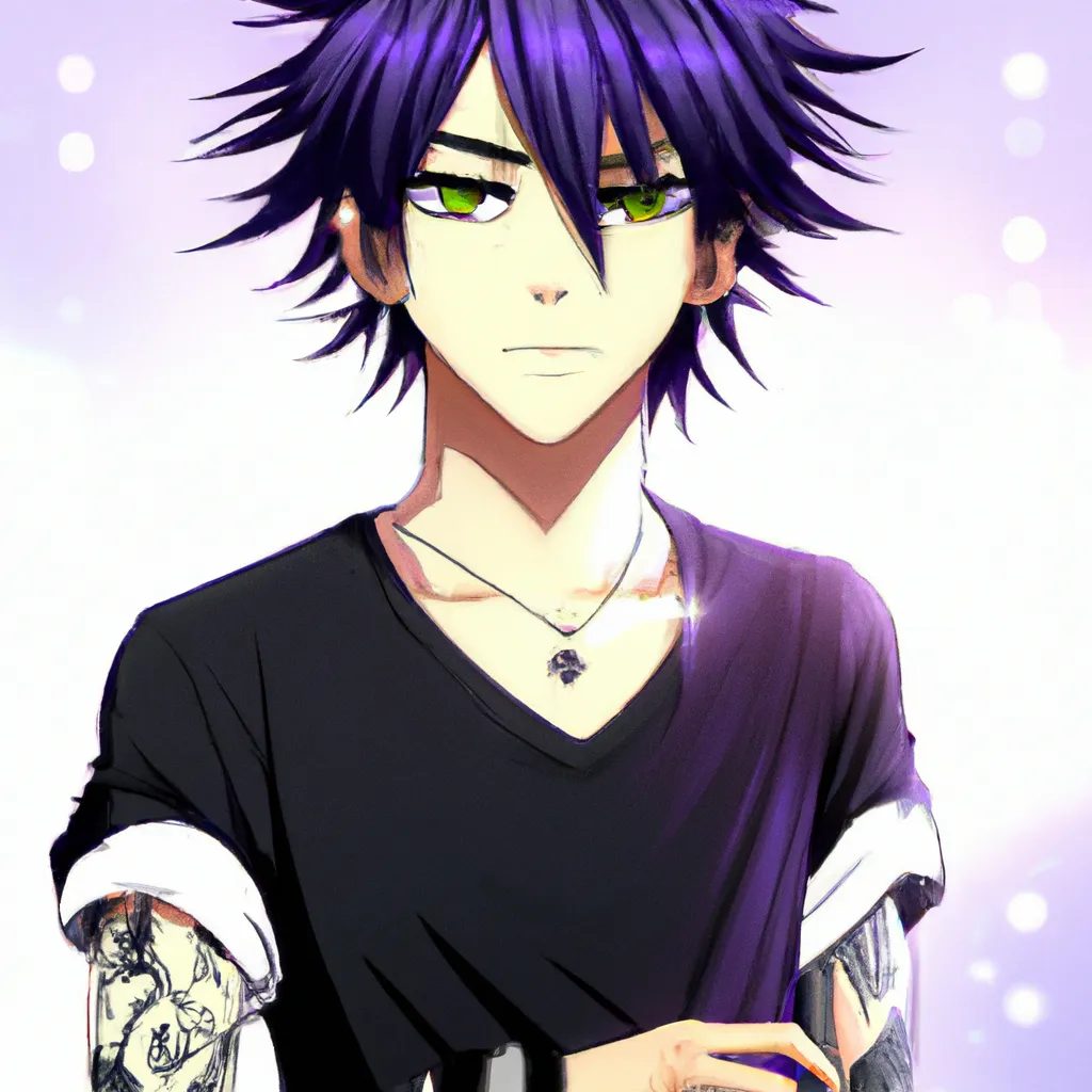 The Hottest Anime Guy With Purple Hair