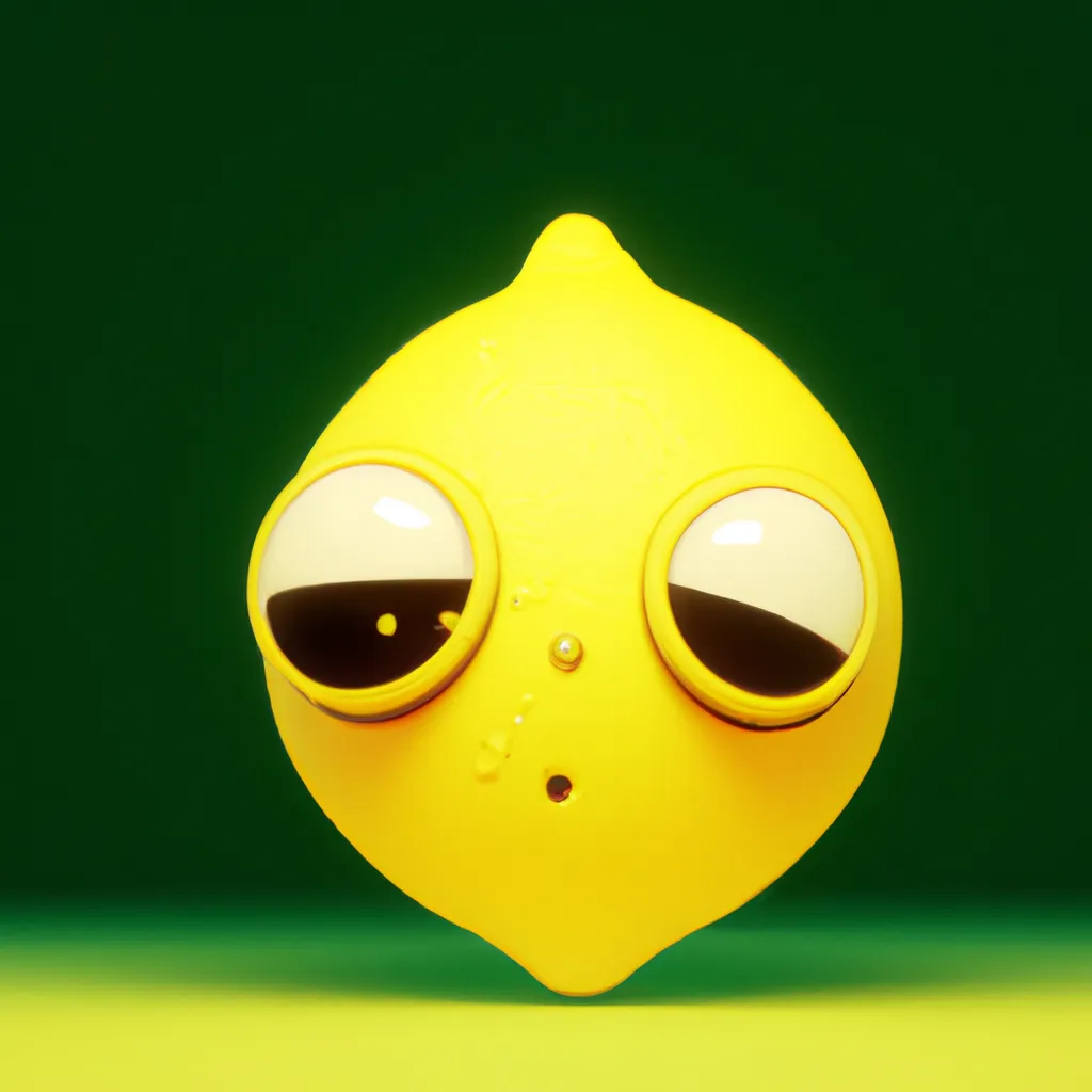 Prompt: 3d high detail Cinema render of a Kawaii lemon with eye bags because he's tired character