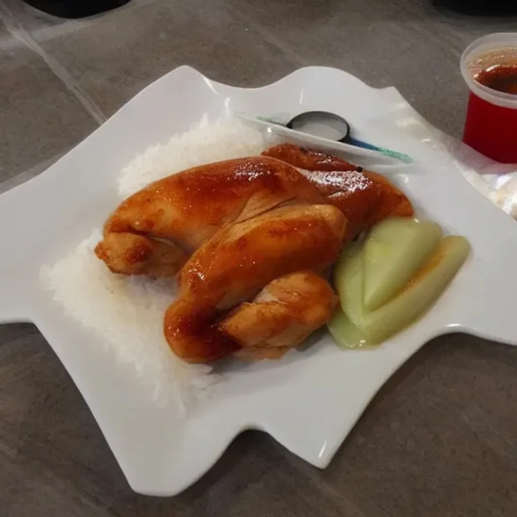 Prompt: Hyper realistic, 3d, real life, delicious, chicken rice, Asian, 