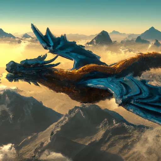 Prompt:  Digital art, octane render, HD 4k, higly detailed chinese dragon with big wings flying over chinese mountains, glorious, sunlight, Freedom, fierce