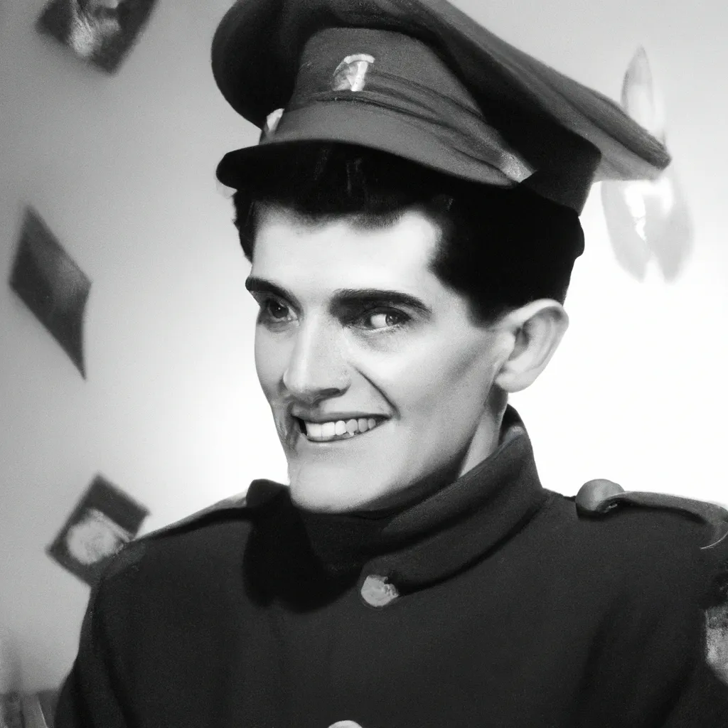 Photograph of Robbie Rotten as a soldier in World Wa... OpenArt