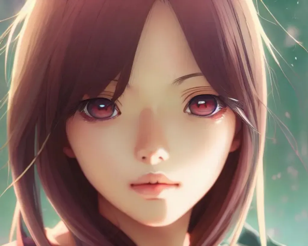 Close-up photo of detailed female anime eyes