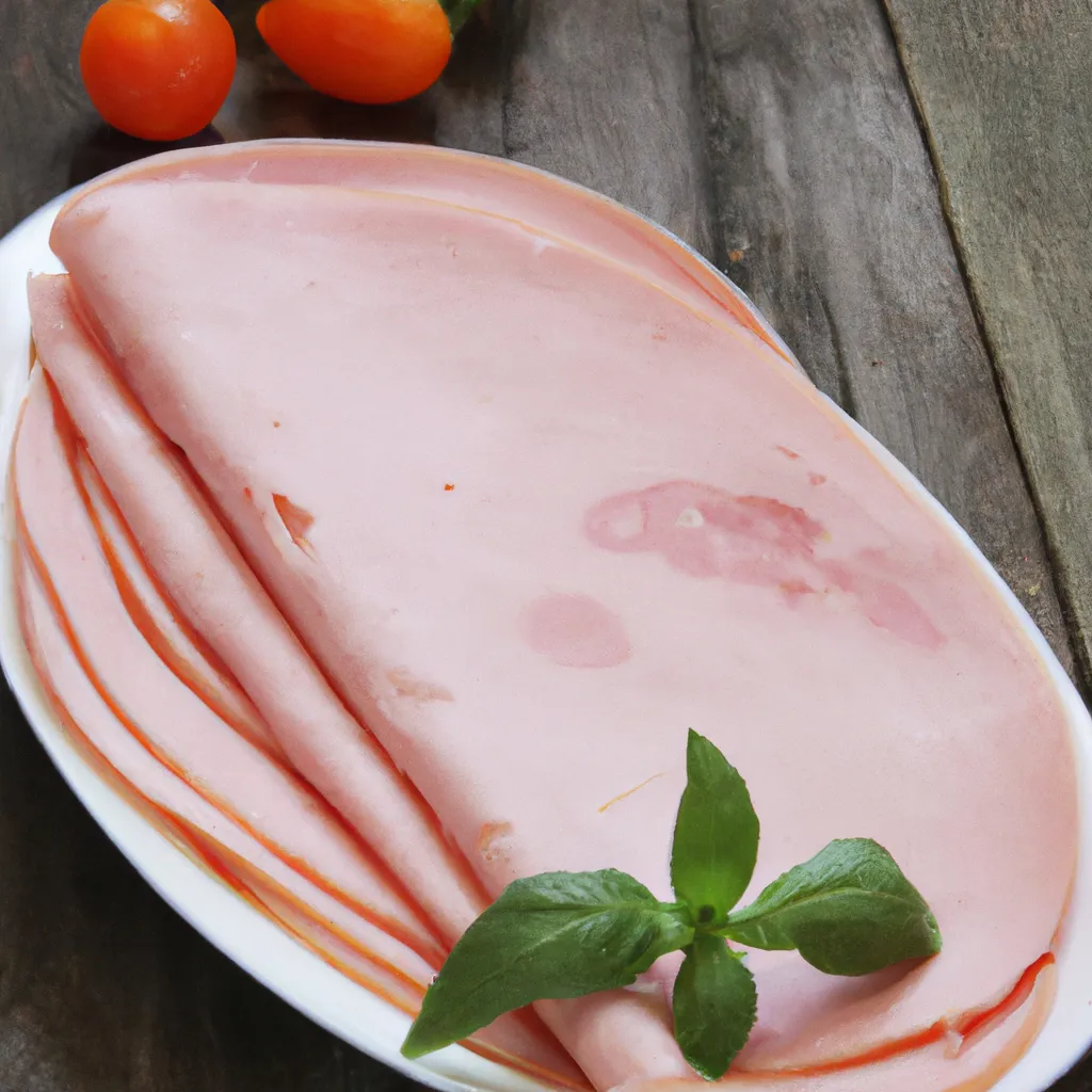 Prompt: ham on a plate