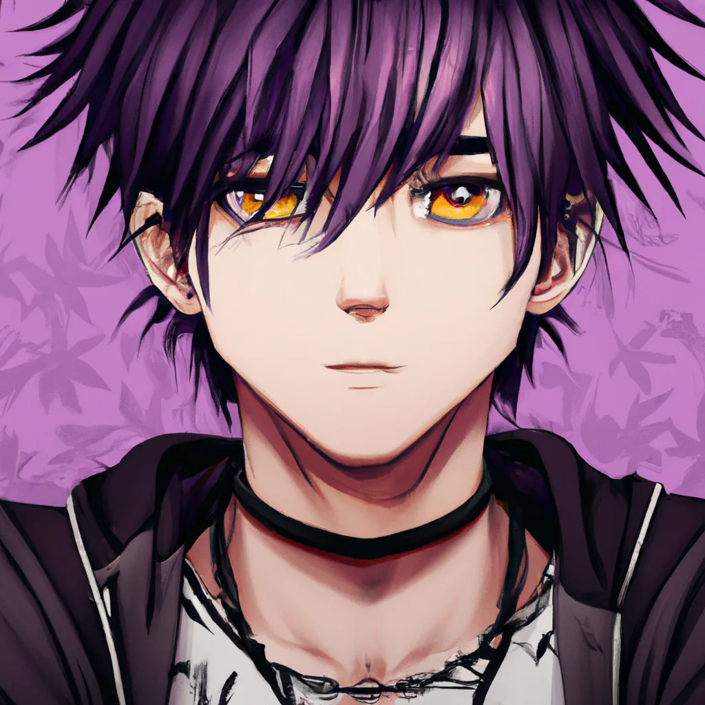 The Hottest Anime Guy With Purple Hair