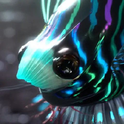 Prompt: Prompt: hot masculine rainbow fish sharpen features  xd, hd, 8k  octane render  unreal engine, trending on artstation  blender  3d, dof, crystal clear  vaporware  sharp focus  high lod  futuristic  planeteer   steampunk  full of flowers and nature  gucci and victor  rolf fashion photo  dd  full body androgynousintricate, elaborate,water,ocean, fish play piano 